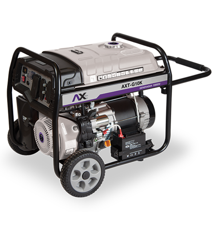 GENERADOR 10,000Wtts, 16HP, 120/240V, 60Hz, MARCHA, BATERIA,LLANTAS Y MANIBELAS AXT-G10K